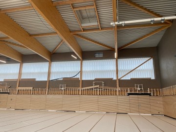 Holzbau-Sporthalle in Hamburg
