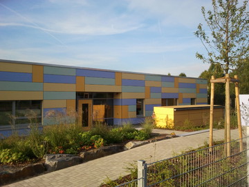 Fassade aus HPL-Platten 
