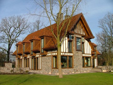 Einfamilienhaus mit Fachwerk