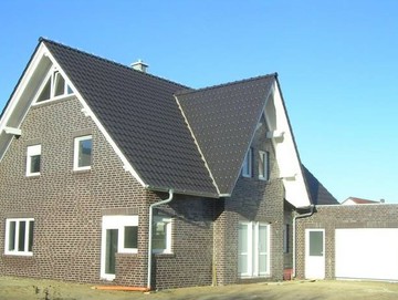 Einfamilienhaus in Holzrahmenbau mit Klinkerfassade