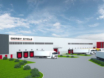 Logistikzentrum Derby Cycle Holzbau