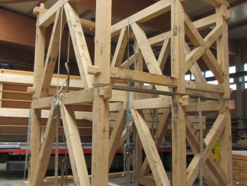 Glockenstuhl aus Eichenholz